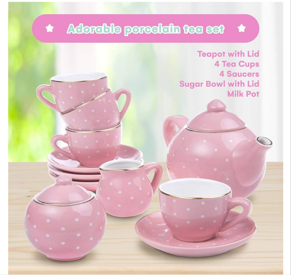 JewelKeeper Tea pot set for toddler