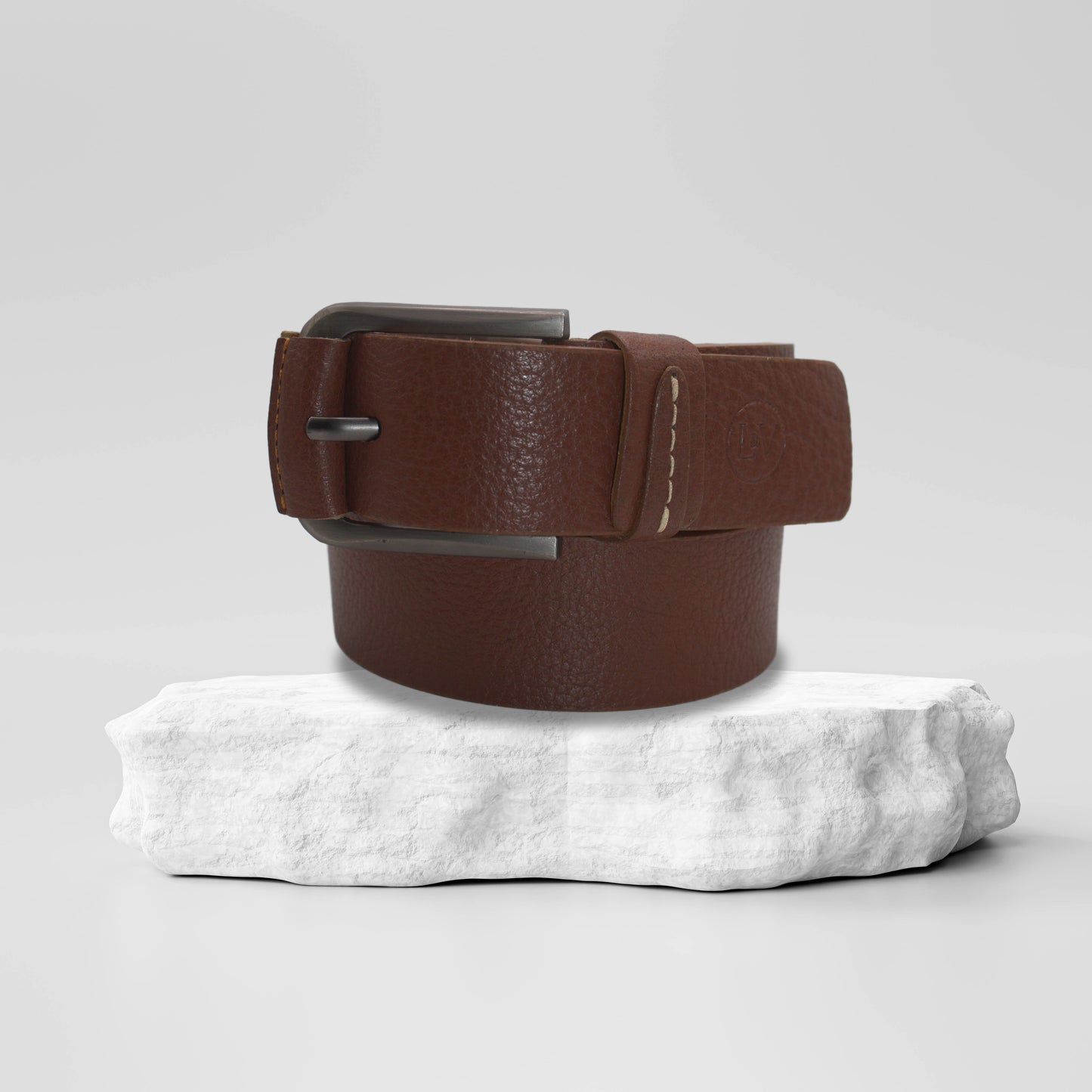 Men's leather belt